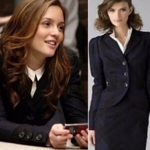 ASO BLAIR WALDORF DVF PLAID BLAZER